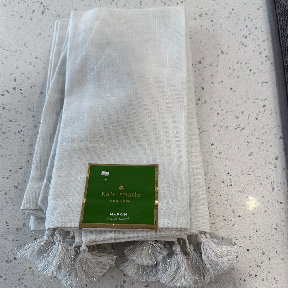 kate spade White Napkin Set-set of 4